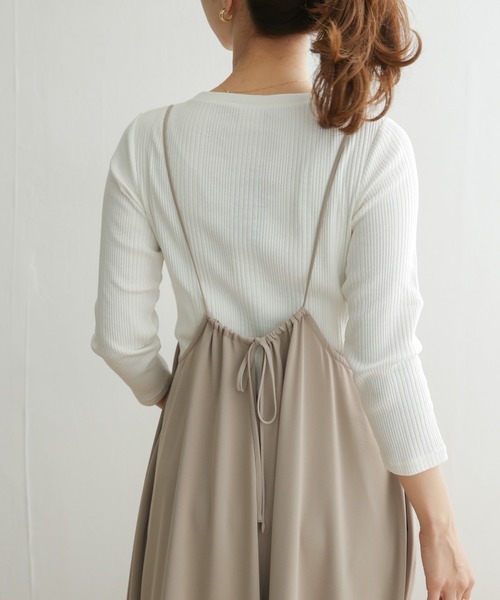 URBAN RESEARCH DOORS（アーバンリサーチドアーズ）の「キャミワンピース（ワンピース・レディース・ブラック/ベージュ・ONE）」の12枚目の写真