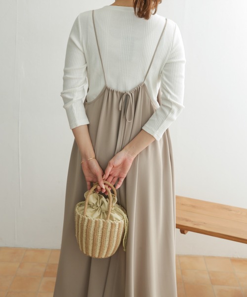 URBAN RESEARCH DOORS（アーバンリサーチドアーズ）の「キャミワンピース（ワンピース・レディース・ブラック/ベージュ・ONE）」の14枚目の写真