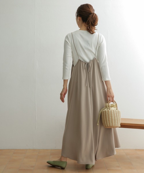 URBAN RESEARCH DOORS（アーバンリサーチドアーズ）の「キャミワンピース（ワンピース・レディース・ブラック/ベージュ・ONE）」の19枚目の写真