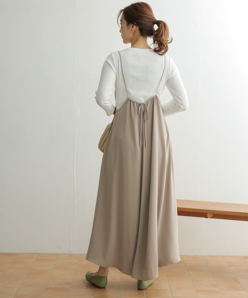 URBAN RESEARCH DOORS（アーバンリサーチドアーズ）の「キャミワンピース（ワンピース・レディース・ブラック/ベージュ・ONE）」の21枚目の写真