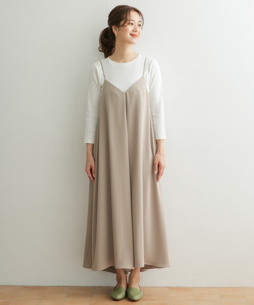 URBAN RESEARCH DOORS（アーバンリサーチドアーズ）の「キャミワンピース（ワンピース・レディース・ブラック/ベージュ・ONE）」の22枚目の写真