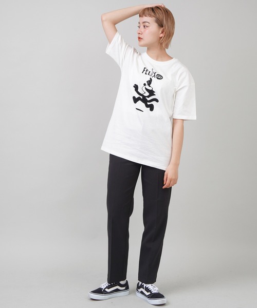 SPINNS（スピンズ）の「カラーテーパードパンツ（スラックス・レディース・ブラック/ベージュ/ホワイト/ダークブルー/グリーン/ダークグリーン・M/S）」の14枚目の写真