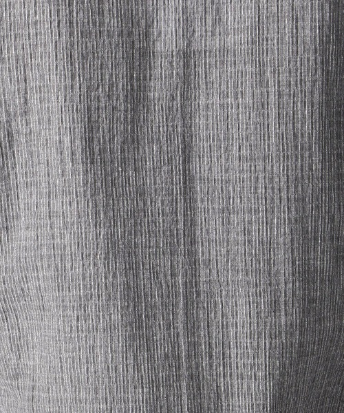 HIDEAWAYS NICOLE（ハイダウェイニコル）の「先染めラメクレープ七分袖シャツ（シャツ/ブラウス・メンズ・ホワイト/ブラック/グレー・LARGE/X-LARGE/MEDIUM）」の7枚目の写真