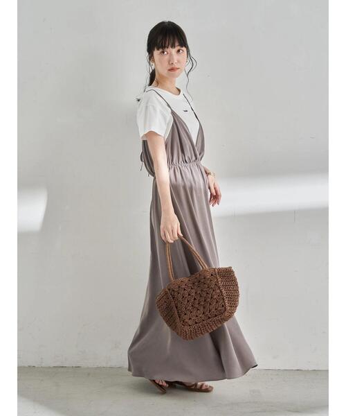 earth music&ecology（アースミュージックアンドエコロジー）の「ミニロゴTシャツ ＊（Tシャツ/カットソー・レディース・ブラック/モカ/オフホワイト/ピンク/ベージュ/サックスブルー・S/M）」の20枚目の写真