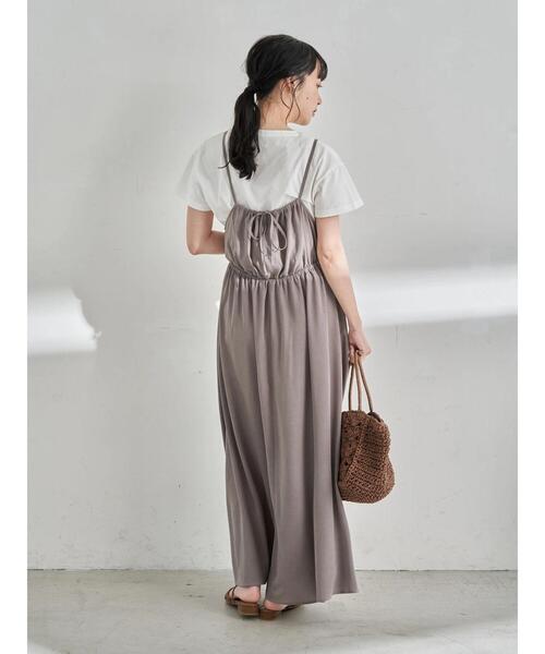 earth music&ecology（アースミュージックアンドエコロジー）の「ミニロゴTシャツ ＊（Tシャツ/カットソー・レディース・ブラック/モカ/オフホワイト/ピンク/ベージュ/サックスブルー・S/M）」の18枚目の写真