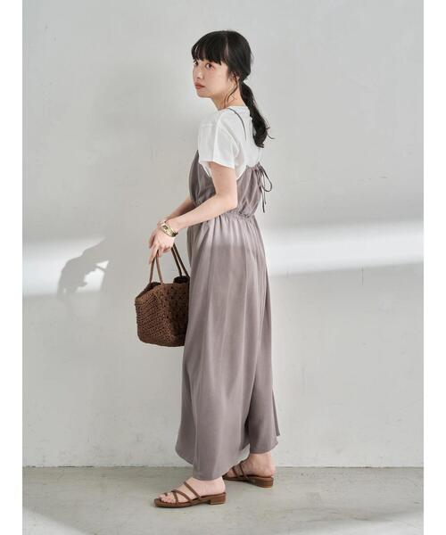 earth music&ecology（アースミュージックアンドエコロジー）の「ミニロゴTシャツ ＊（Tシャツ/カットソー・レディース・ブラック/モカ/オフホワイト/ピンク/ベージュ/サックスブルー・S/M）」の17枚目の写真