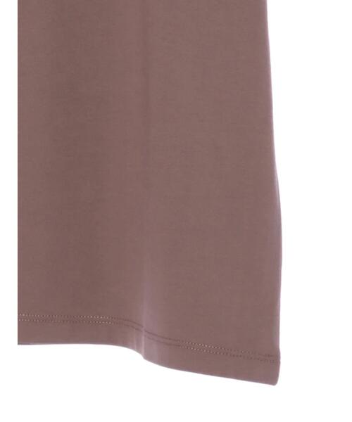 earth music&ecology（アースミュージックアンドエコロジー）の「ミニロゴTシャツ ＊（Tシャツ/カットソー・レディース・ブラック/モカ/オフホワイト/ピンク/ベージュ/サックスブルー・S/M）」の13枚目の写真