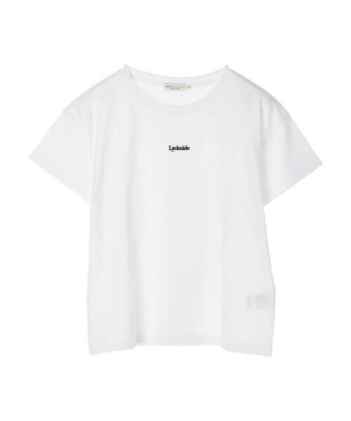 earth music&ecology（アースミュージックアンドエコロジー）の「ミニロゴTシャツ ＊（Tシャツ/カットソー・レディース・ブラック/モカ/オフホワイト/ピンク/ベージュ/サックスブルー・S/M）」の12枚目の写真