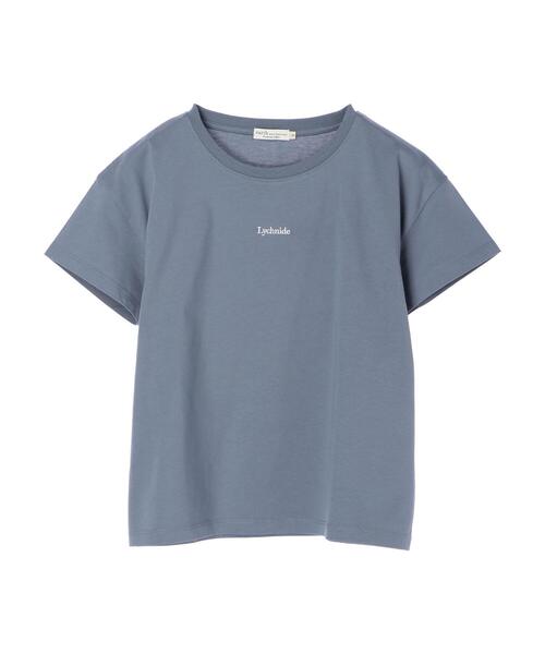 earth music&ecology（アースミュージックアンドエコロジー）の「ミニロゴTシャツ ＊（Tシャツ/カットソー・レディース・ブラック/モカ/オフホワイト/ピンク/ベージュ/サックスブルー・S/M）」の7枚目の写真