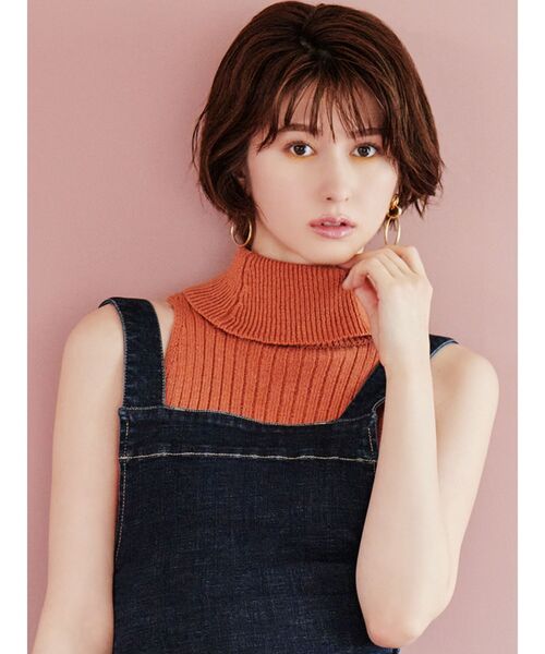 RESEXXY(リゼクシー)の「ハイネックアメスリニット(ニット/セーター・レディース・ブラック/オレンジ/ブラウン/ベージュ・FREE)」の4枚目の写真