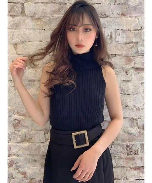 RESEXXY(リゼクシー)の「ハイネックアメスリニット(ニット/セーター・レディース・ブラック/オレンジ/ブラウン/ベージュ・FREE)」の5枚目の写真