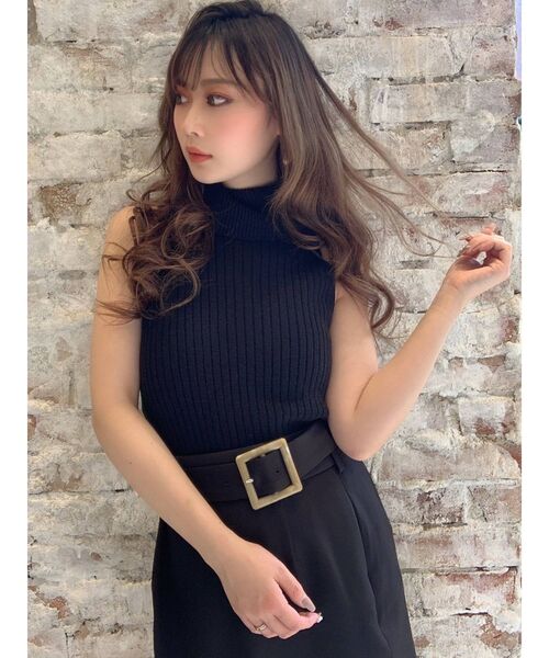 RESEXXY(リゼクシー)の「ハイネックアメスリニット(ニット/セーター・レディース・ブラック/オレンジ/ブラウン/ベージュ・FREE)」の11枚目の写真