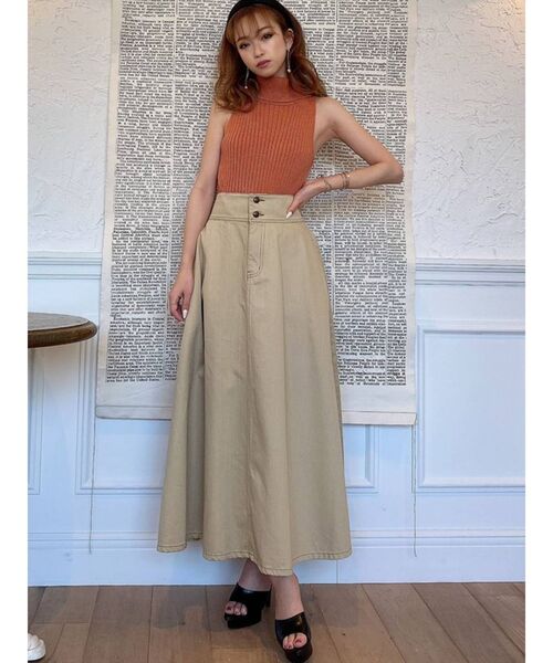 RESEXXY(リゼクシー)の「ハイネックアメスリニット(ニット/セーター・レディース・ブラック/オレンジ/ブラウン/ベージュ・FREE)」の12枚目の写真