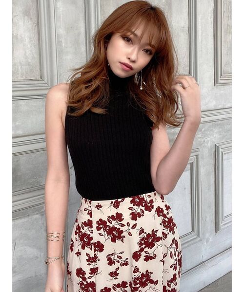 RESEXXY(リゼクシー)の「ハイネックアメスリニット(ニット/セーター・レディース・ブラック/オレンジ/ブラウン/ベージュ・FREE)」の8枚目の写真