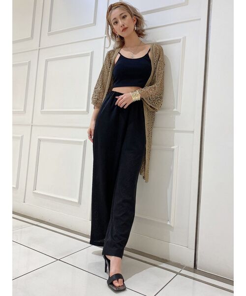 GYDA（ジェイダ）の「【SETUP着用可】クロシェニットカーデ（カーディガン/ボレロ・レディース・ベージュ/ブラウン/アイボリー・FREE）」の7枚目の写真