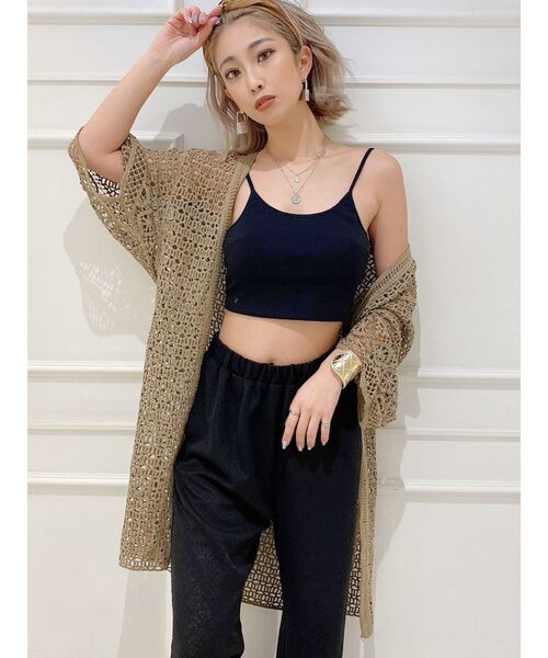 GYDA（ジェイダ）の「【SETUP着用可】クロシェニットカーデ（カーディガン/ボレロ・レディース・ベージュ/ブラウン/アイボリー・FREE）」の14枚目の写真