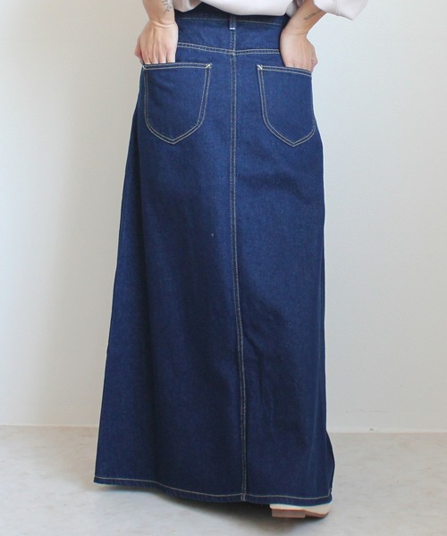 VIPSALE【MAX MARA】アルケードデニムロングスカート VIPSALE【MAX MARA】アルケードデニムロングスカート (Max Mara