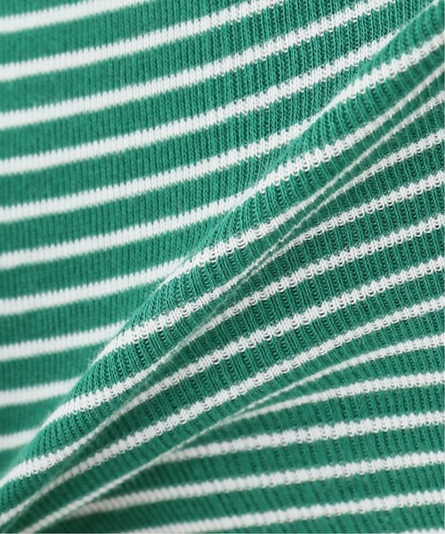 U by SPICK&SPAN(ユーバイスピックアンドスパン)の「【MILLER/ミラー】 ボーダー5分袖クルーネックプルオーバー2◆(Tシャツ/カットソー・レディース・グリーン/サックスブルー/レッド・FREE)」の12枚目の写真