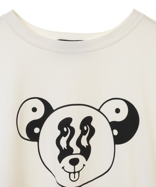 Candy Stripper（キャンディストリッパー）の「CANDY'S CHAOS BIG Tシャツ（Tシャツ/カットソー・レディース・オフホワイト/ブラック/パープル・2）」の4枚目の写真