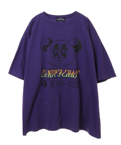 Candy Stripper（キャンディストリッパー）の「CANDY'S CHAOS BIG Tシャツ（Tシャツ/カットソー・レディース・オフホワイト/ブラック/パープル・2）」の10枚目の写真