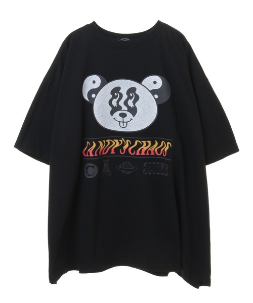 Candy Stripper（キャンディストリッパー）の「CANDY'S CHAOS BIG Tシャツ（Tシャツ/カットソー・レディース・オフホワイト/ブラック/パープル・2）」の11枚目の写真