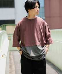 ITEMS URBANRESEARCH | バイカラー天竺半袖Tシャツ(Tシャツ/カットソー)