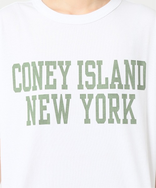 Champion(チャンピオン)の「【CHAMPION/チャンピオン】SMU 20s/1 USA Cotton Jersey:別注Tシャツ◆(Tシャツ/カットソー・レディース・ホワイト/ブラウン系その他・LARGE)」の5枚目の写真