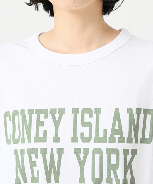 Champion(チャンピオン)の「【CHAMPION/チャンピオン】SMU 20s/1 USA Cotton Jersey:別注Tシャツ◆(Tシャツ/カットソー・レディース・ホワイト/ブラウン系その他・LARGE)」の12枚目の写真