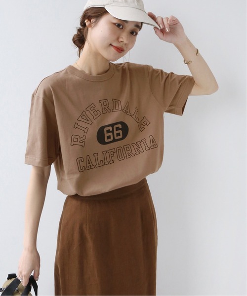 Champion(チャンピオン)の「【CHAMPION/チャンピオン】SMU 20s/1 USA Cotton Jersey:別注Tシャツ◆(Tシャツ/カットソー・レディース・ホワイト/ブラウン系その他・LARGE)」の11枚目の写真