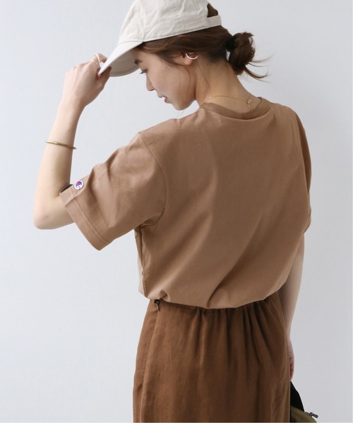 Champion(チャンピオン)の「【CHAMPION/チャンピオン】SMU 20s/1 USA Cotton Jersey:別注Tシャツ◆(Tシャツ/カットソー・レディース・ホワイト/ブラウン系その他・LARGE)」の21枚目の写真