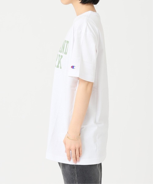 Champion(チャンピオン)の「【CHAMPION/チャンピオン】SMU 20s/1 USA Cotton Jersey:別注Tシャツ◆(Tシャツ/カットソー・レディース・ホワイト/ブラウン系その他・LARGE)」の18枚目の写真