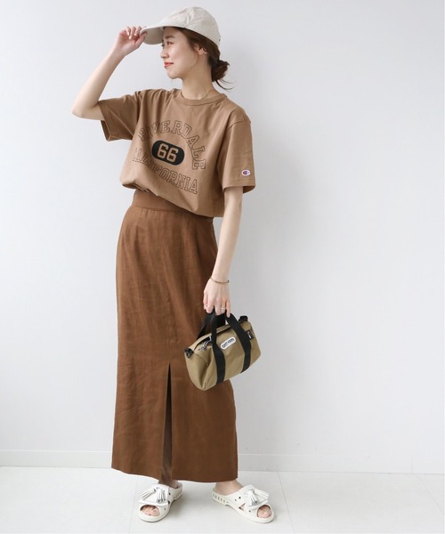 Champion(チャンピオン)の「【CHAMPION/チャンピオン】SMU 20s/1 USA Cotton Jersey:別注Tシャツ◆(Tシャツ/カットソー・レディース・ホワイト/ブラウン系その他・LARGE)」の17枚目の写真