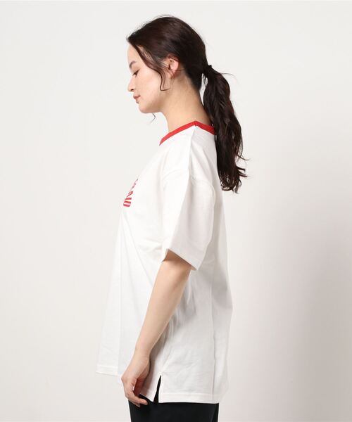 PBLIM（ページボーイリム）の「【PAGEBOYLIM】リンガーT（Tシャツ/カットソー・レディース・ホワイト×レッド/ホワイト×ブルー・MEDIUM）」の12枚目の写真