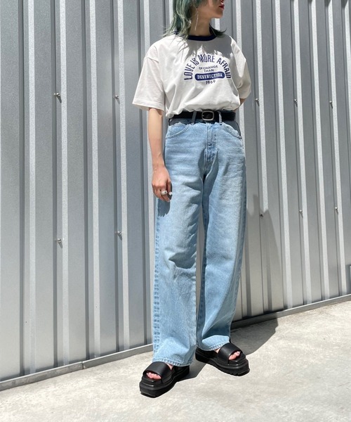 PBLIM（ページボーイリム）の「【PAGEBOYLIM】リンガーT（Tシャツ/カットソー・レディース・ホワイト×レッド/ホワイト×ブルー・MEDIUM）」の18枚目の写真