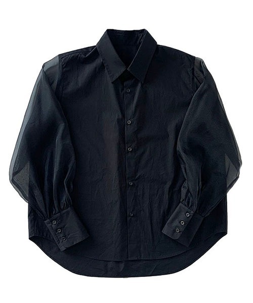 CREDONA（クレドナ）の「シアースリーブSH（シャツ/ブラウス・レディース・ホワイト/ブラック・FREE）」の18枚目の写真