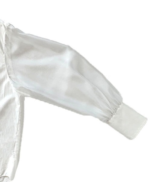 CREDONA（クレドナ）の「シアースリーブSH（シャツ/ブラウス・レディース・ホワイト/ブラック・FREE）」の20枚目の写真