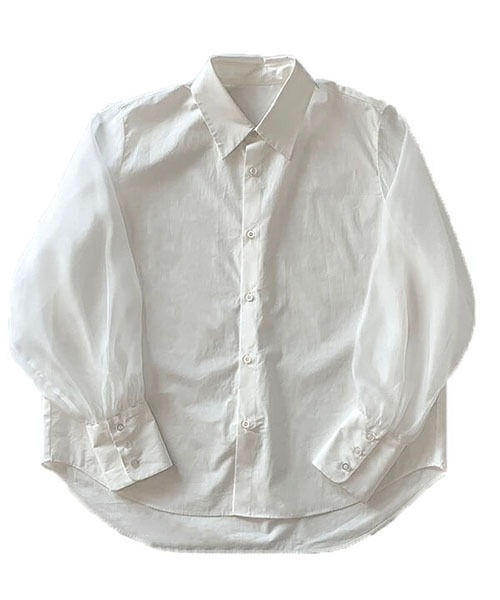 CREDONA（クレドナ）の「シアースリーブSH（シャツ/ブラウス・レディース・ホワイト/ブラック・FREE）」の21枚目の写真