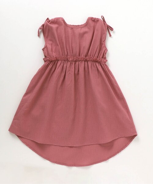 apres les cours（アプレレクール）の「カラフルフレアワンピース（ワンピース・キッズ・ピンク/イエロー/ミント/オレンジ/サックスブルー・100/80/90/130/110/140/120）」の4枚目の写真