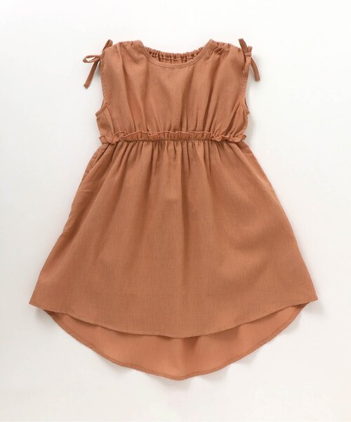 apres les cours（アプレレクール）の「カラフルフレアワンピース（ワンピース・キッズ・ピンク/イエロー/ミント/オレンジ/サックスブルー・100/80/90/130/110/140/120）」の5枚目の写真