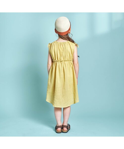 apres les cours（アプレレクール）の「カラフルフレアワンピース（ワンピース・キッズ・ピンク/イエロー/ミント/オレンジ/サックスブルー・100/80/90/130/110/140/120）」の9枚目の写真