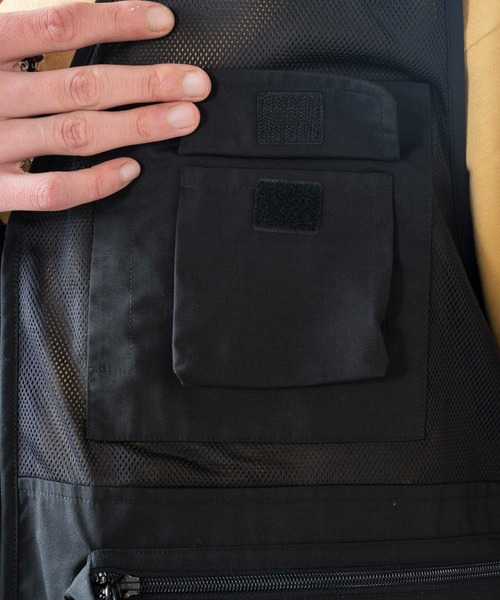 WEGO（ウィゴー）の「WEGO/フィッシングベスト（ベスト・メンズ・ブラック/ダークグリーン/ベージュ/ネイビー/ホワイト・MEDIUM/LARGE）」の9枚目の写真