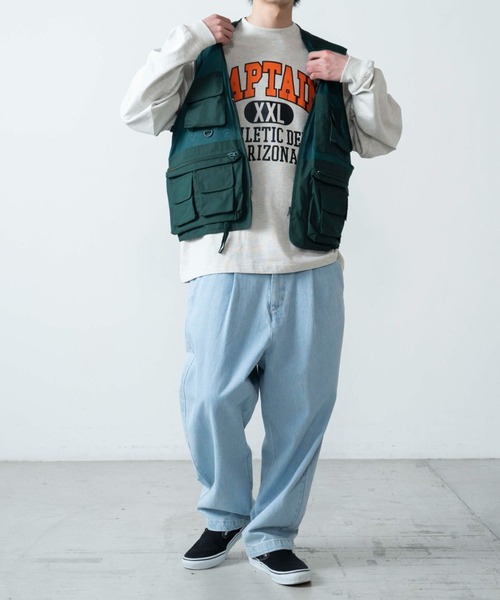 WEGO（ウィゴー）の「WEGO/フィッシングベスト（ベスト・メンズ・ブラック/ダークグリーン/ベージュ/ネイビー/ホワイト・MEDIUM/LARGE）」の14枚目の写真