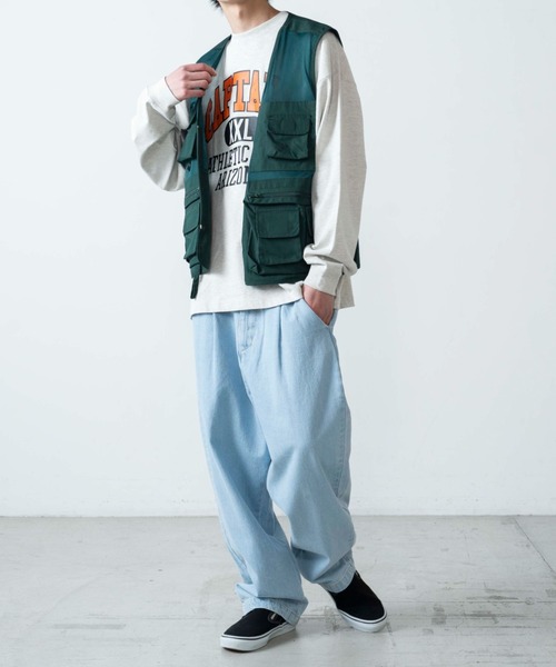 WEGO（ウィゴー）の「WEGO/フィッシングベスト（ベスト・メンズ・ブラック/ダークグリーン/ベージュ/ネイビー/ホワイト・MEDIUM/LARGE）」の12枚目の写真