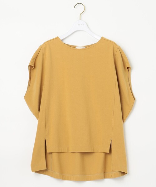 ANY SIS(エニィスィス)の「【北見ハッカコラボ】ドルマンスリーブ トップス(Tシャツ/カットソー・レディース・ローズ系/ライトグリーン系/ネイビー系/ホワイト系/イエロー系・2)」の1枚目の写真