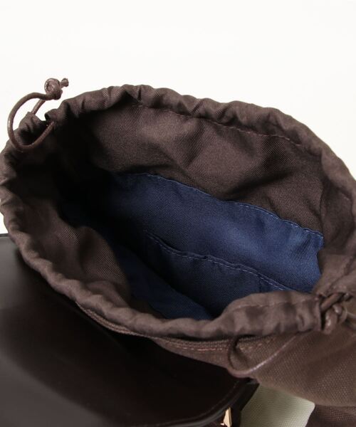 Clelia（クレリア）の「マルチカラーキャンバス×合成皮革フラップリュックサック（バックパック/リュック・レディース・パープル系その他/グレー系その他/ラベンダー/ピンク系その他/ブラウン系その他・ONE SIZE）」の9枚目の写真