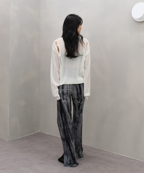 UNE MANSION（ユヌマンション）の「ユニークスリーホールニット（Tシャツ/カットソー・レディース・ホワイト/ブラック/グレー・FREE）」の14枚目の写真