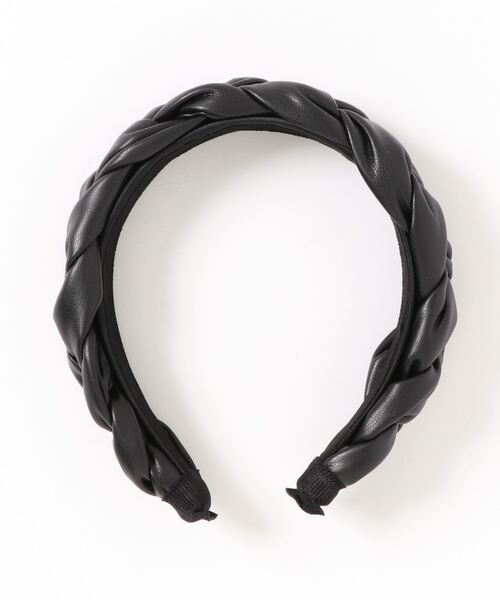 LANVIN en Bleu(ランバンオンブルー)の「編み込みカチューシャ(カチューシャ・レディース・ブラック/ベージュ/パープル・FREE)」の6枚目の写真