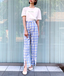 titty＆Co. PETIT | 【titty&Co.PETIT】チェックスリットスラックス(スラックス)