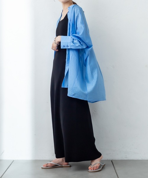 mystic(ミスティック)の「シアードルマンシャツ(シャツ/ブラウス・レディース・オフホワイト/ピンク/ブルー/ベージュ/ブラウン・FREE)」の16枚目の写真