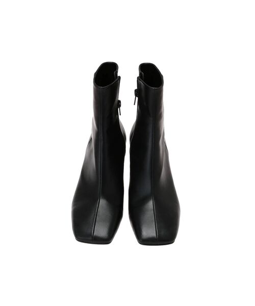 LAGUNAMOON（ラグナムーン）の「ミニマルスクエアショートブーツ（その他シューズ・レディース・アイボリー/ブラック/ベージュ・SMALL/MEDIUM）」の13枚目の写真